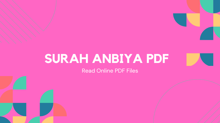 Surah Anbiya PDF: Download and Read Online