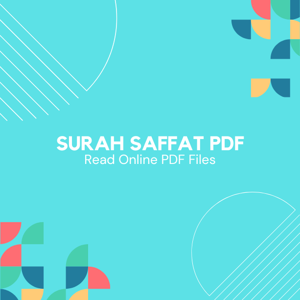 Surah Saffat PDF (Download and Read Online)