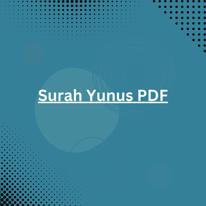 Surah Yunus PDF Download & Read Online