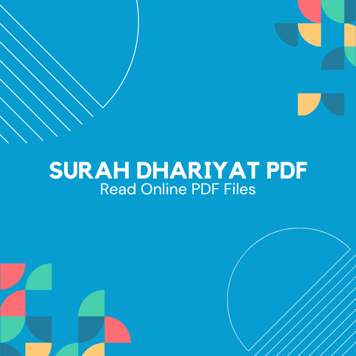 Surah Dhariyat PDF (Download and Read Online)