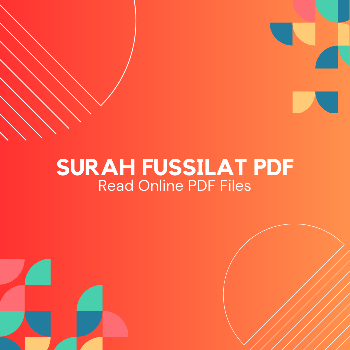 Surah Fussilat PDF (Download and Read Online)