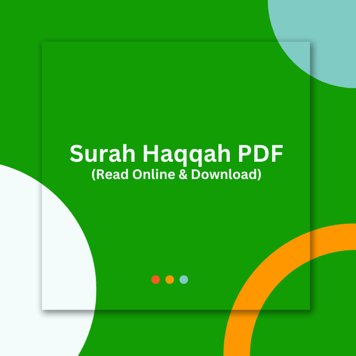 Surah Haqqah PDF (Download and Read Online)