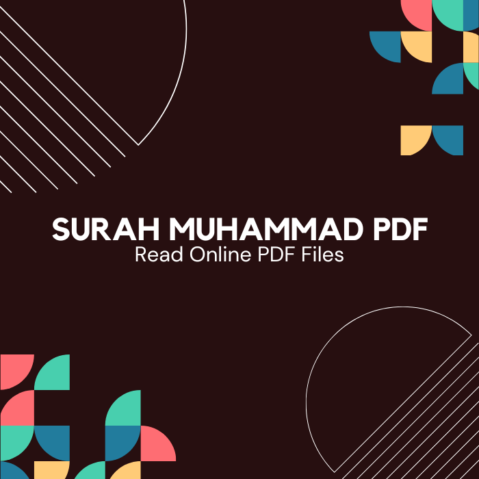 Surah Muhammad PDF (Download and Read Online)