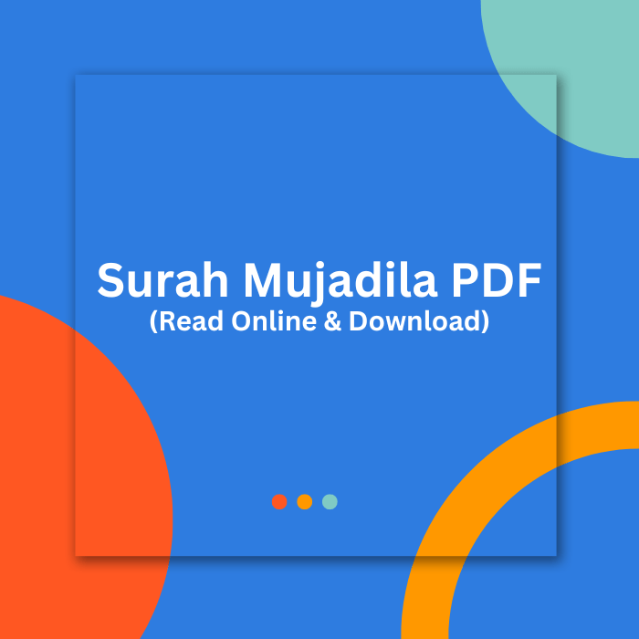 Surah Mujadila PDF (Download and Read Online)