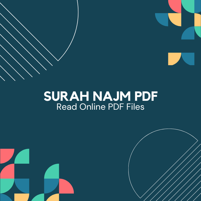 Surah Najm PDF (Download and Read Online)