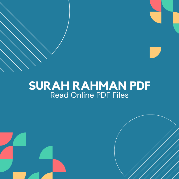 Surah Rahman PDF (Download and Read Online)