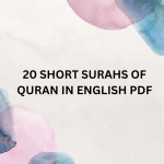20 Short Surah of Quran in English PDF File Free Premium Instant Download