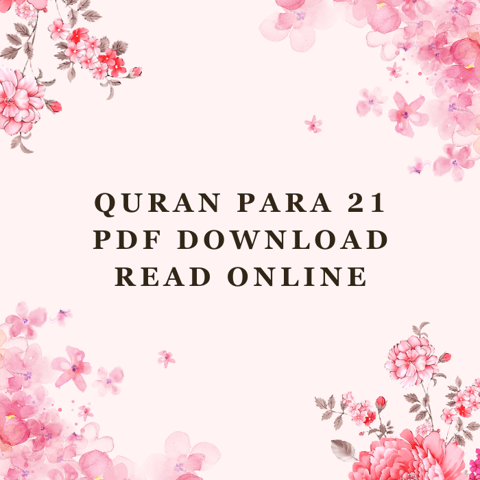 Quran Para 21 PDF