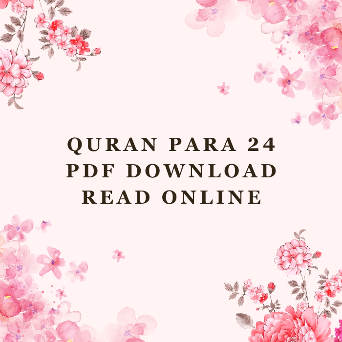 Quran Para 24 PDF