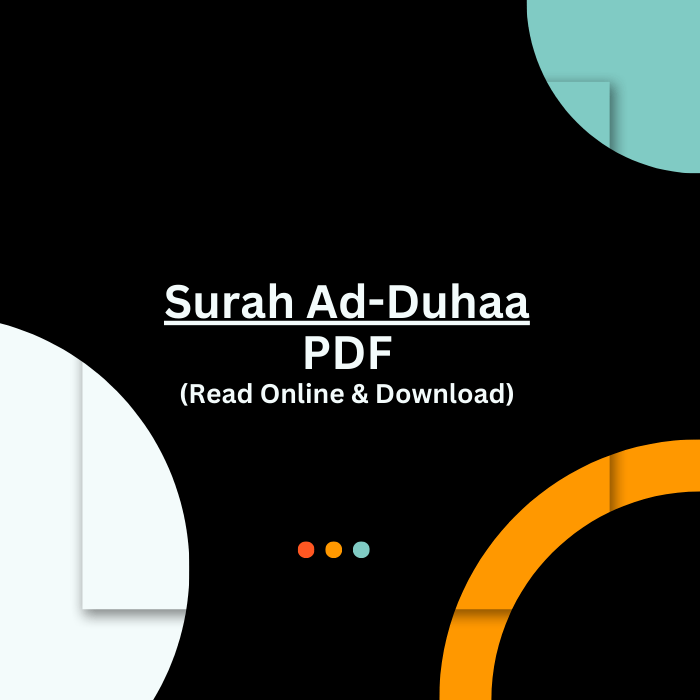 Surah Duha PDF File Free Download