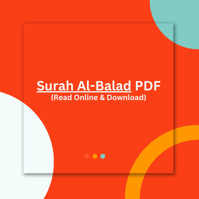 Surah Al-Balad PDF