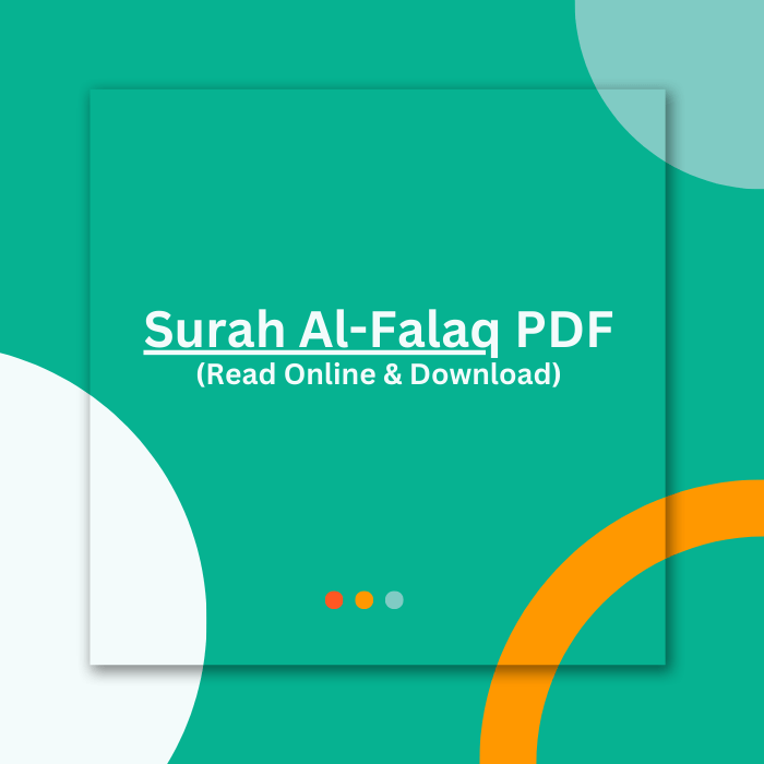 Surah Al-Falaq PDF
