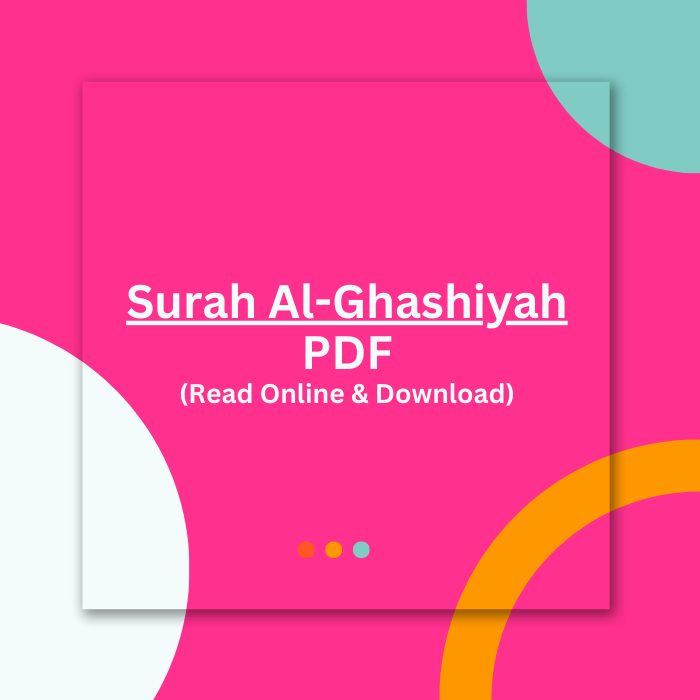 Surah Ghashiya PDF File Free Download