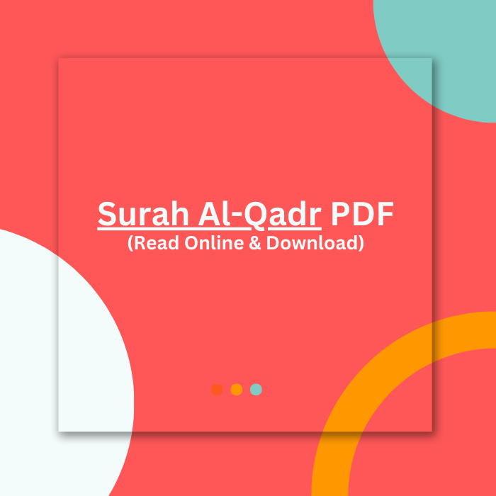 Surah Al-Qadr PDF