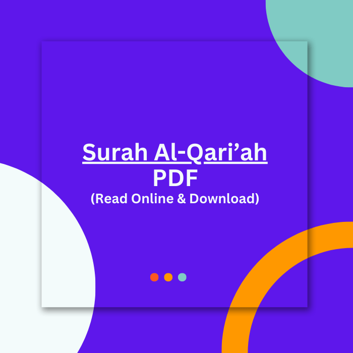 Surah Al-Qari’ah PDF