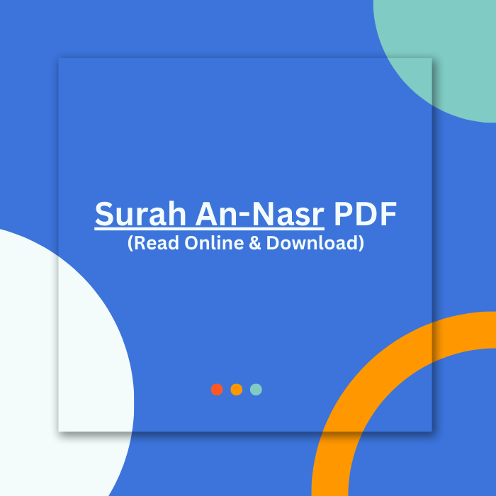 Surah Nasr PDF File Free Download
