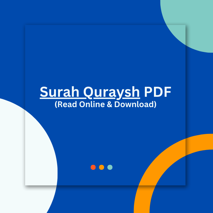 Surah Quraysh PDF File Free Download