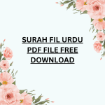 Surah Fil Urdu PDF File Free Premium Instant PDF Download