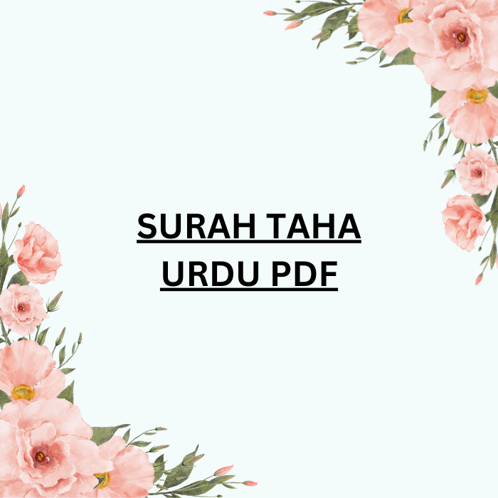 Surah Taha Urdu PDF File Free Download